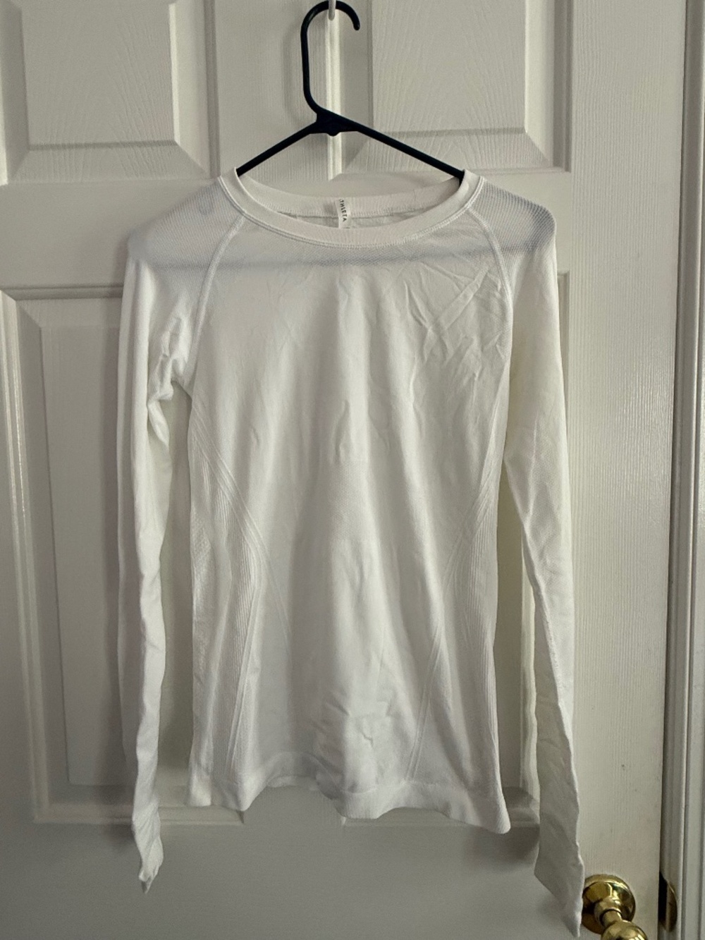 Athleta White Long-Sleeve Shirt